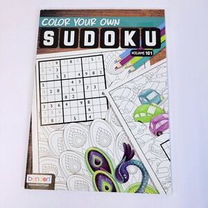 Color Your Own Sudoku Volume 101 Activity Coloring Adult Book Bendon
